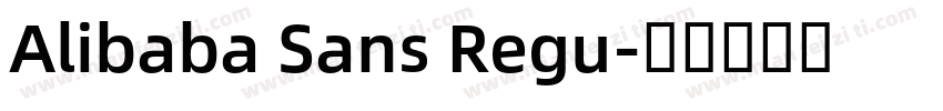 Alibaba Sans Regu字体转换